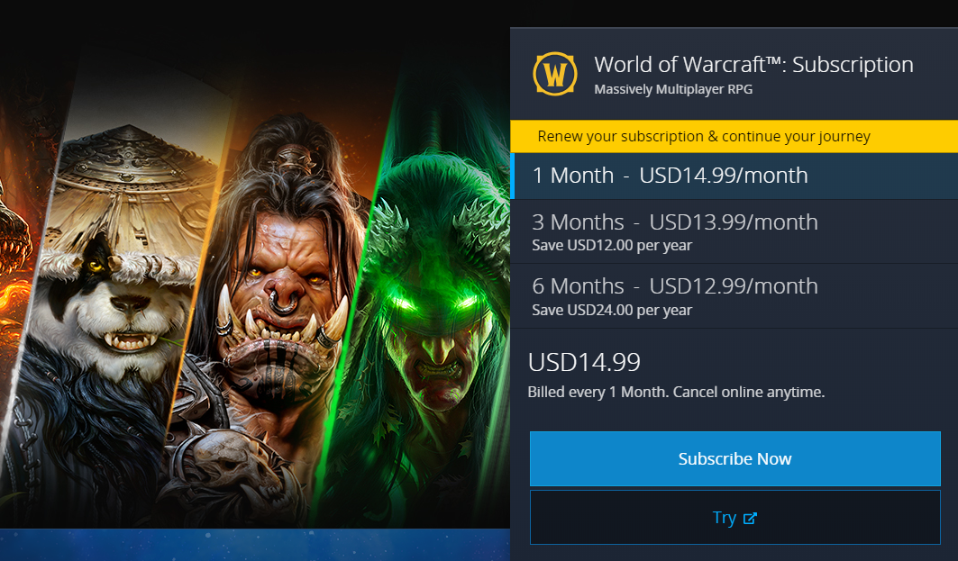 Купить подписку warcraft. World of Warcraft подписка.