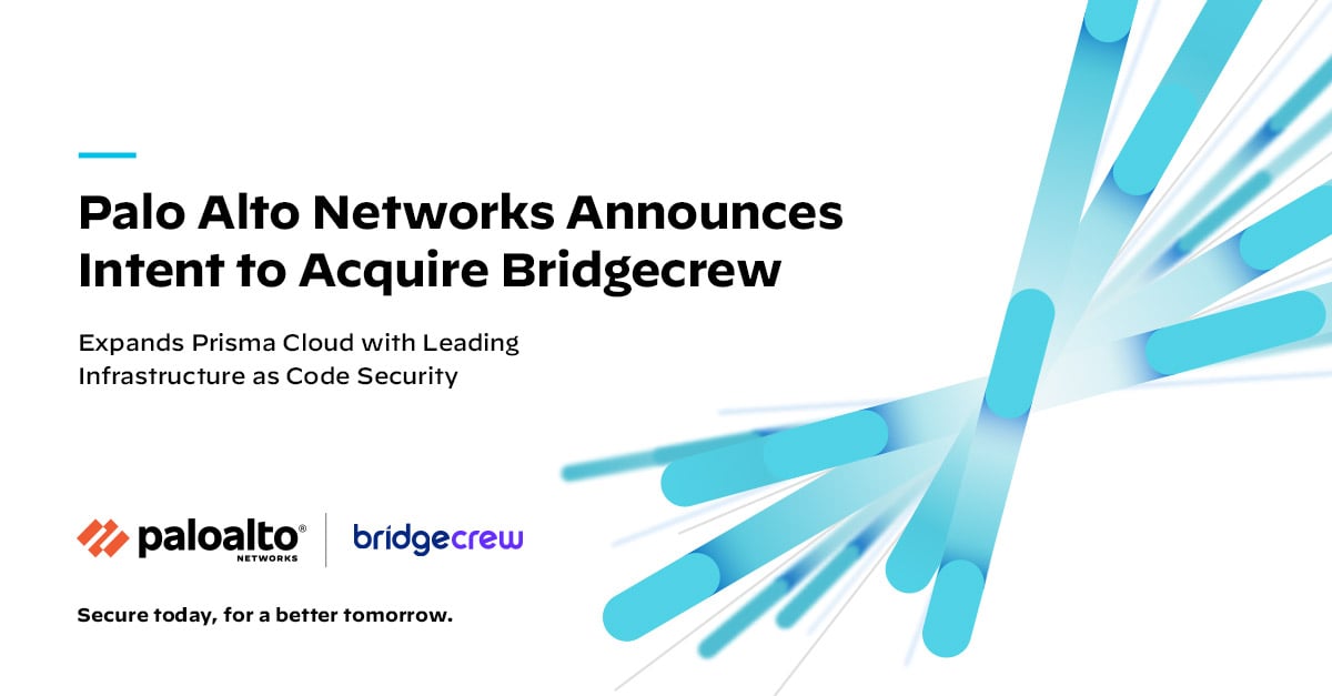 alt="Palo Alto Networks x Bridgecrew"