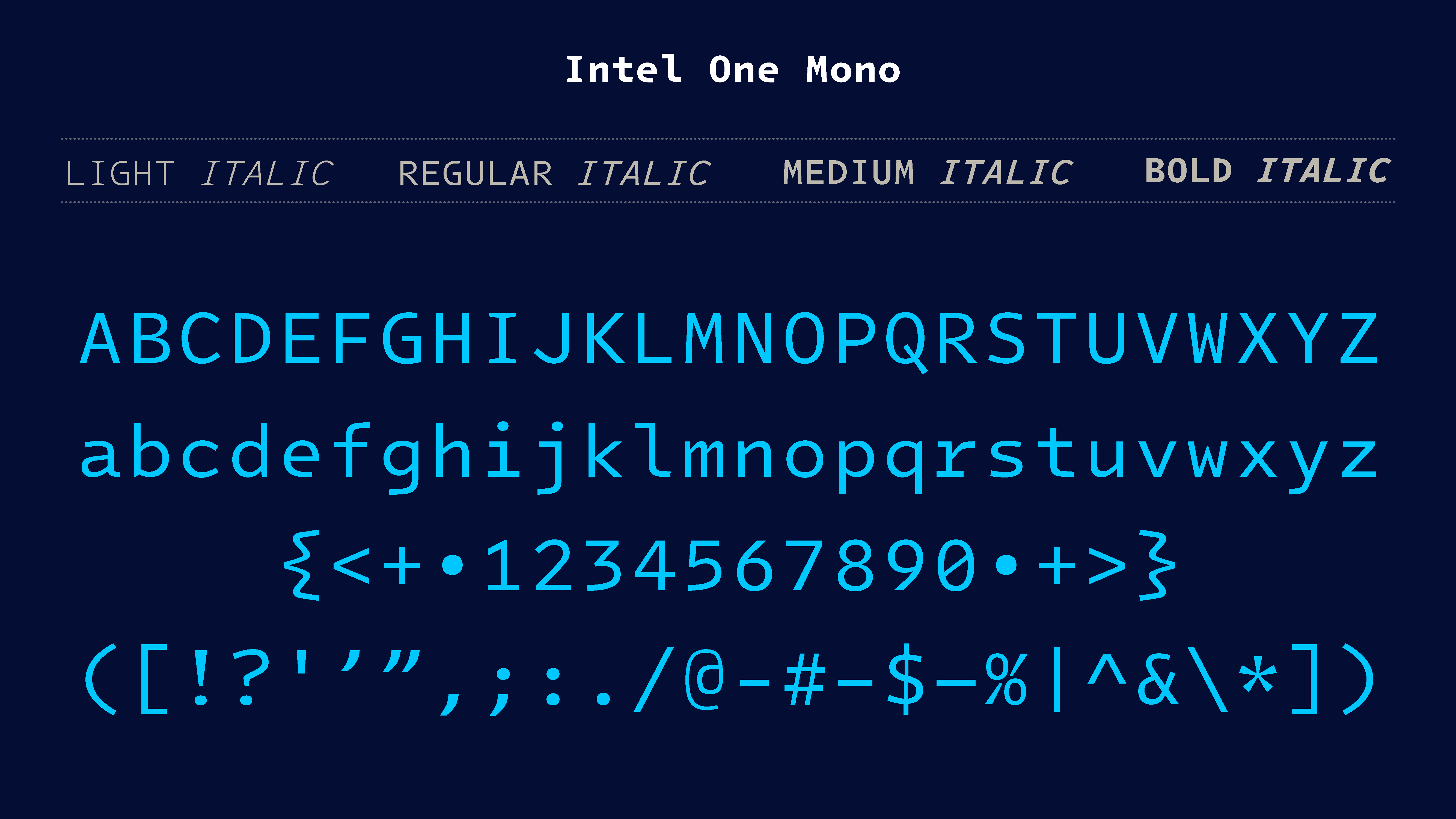 อินเทลแจกฟอนต์สำหรับเขียนโค้ด Intel One Mono เป็นฟอนต์แบบ monospace ความกว้างเท่ากันทุกตัวอักษร เน้นความอ่านง่าย สบายตา ช่วยลดการล้าของสายตาโปรแกรมเมอร์