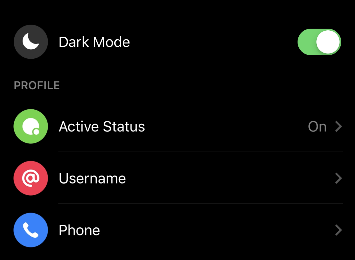 alt="Messenger Dark Mode"