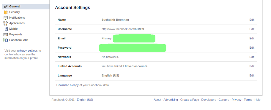 alt="New Facebook's Account Settings"