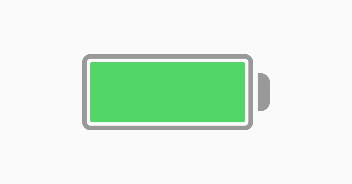 alt="iOS Battery icon"