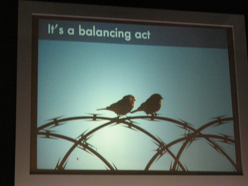 alt="It's a balancing act"