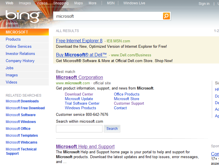 alt="Search Result from Bing (US)"