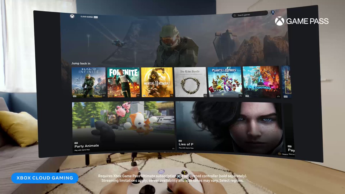 ไมโครซอฟท์ประกาศนำบริการคลาวด์เกมมิ่ง Xbox Cloud Gaming ไปยังแพลตฟอร์มแว่น Meta Quest ในเดือนธันวาคม 2023