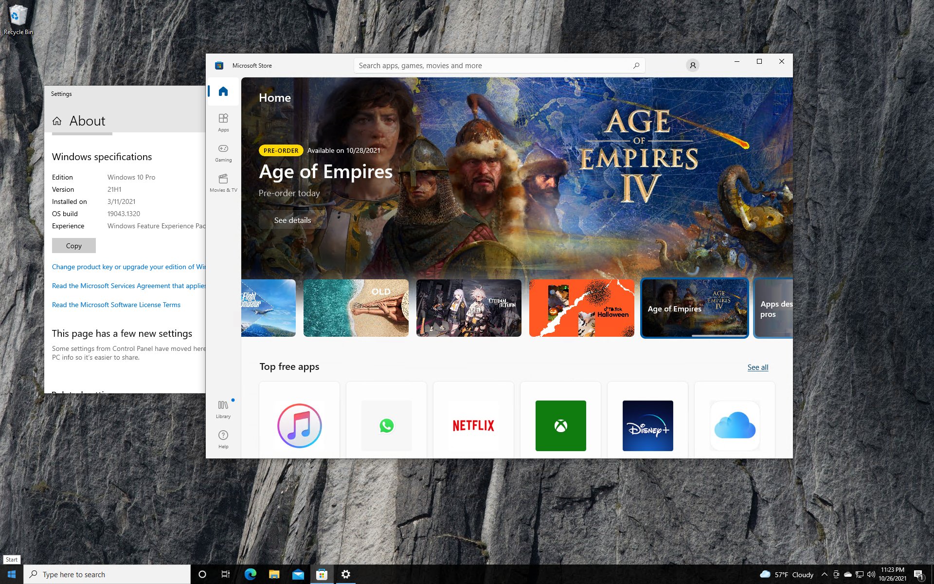 alt="ภาพ Microsoft Store เวอร์ชันใหม่บน Windows 10"