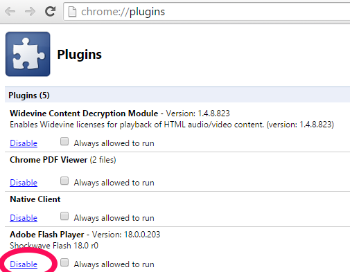 how to enable adobe flash player on chrome
