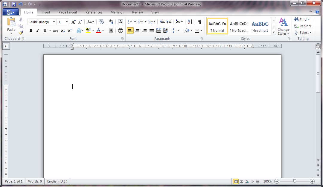 alt="Microsoft Word 2010 Technical Preview"