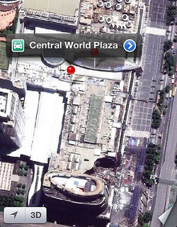 alt="Central World on iOS 6 Maps"
