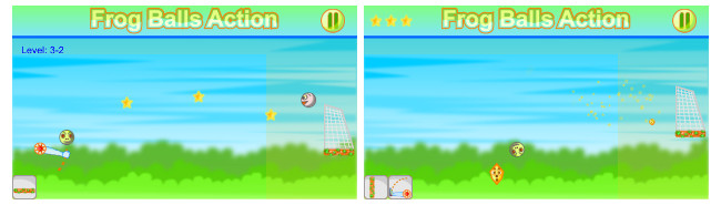 alt="รูปภาพการเล่นเกม Frog Balls Action"