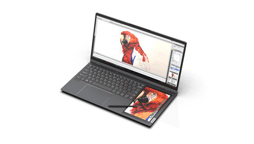 alt="Lenovo Thinkbook Plus หน้าจอที่สอง"