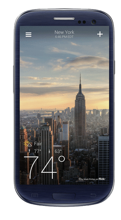 alt="Yahoo Weather Android"