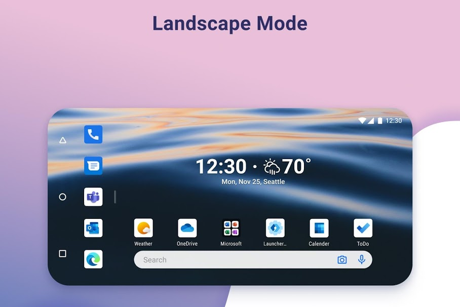 alt="ภาพตัวอย่างการใช้งาน Landscape mode"