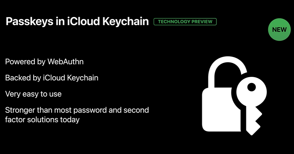 alt="Passkeys in iCloud Keychain"
