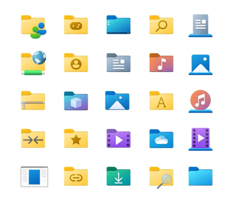 ไมโครซอฟท์โชว์ภาพไอคอนชุดใหม่ของ File Explorer โฟลเดอร์แนวนอน เปลี่ยนสี | Blognone ไมโครซอฟท์โชว์ภาพไอคอนชุดใหม่ของ File Explorer โฟลเดอร์แนวนอน เปลี่ยนสี | Blognone