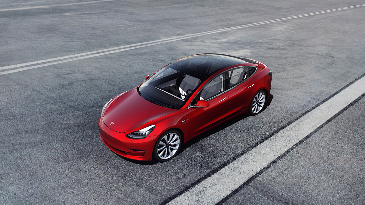 alt="Tesla Model 3"