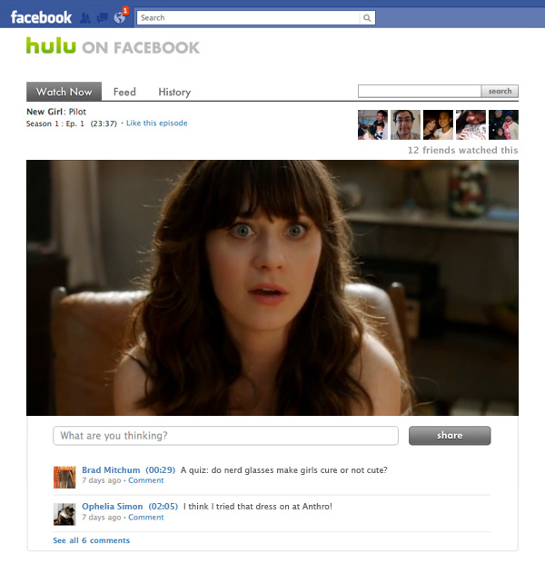 alt="Facebook Hulu"