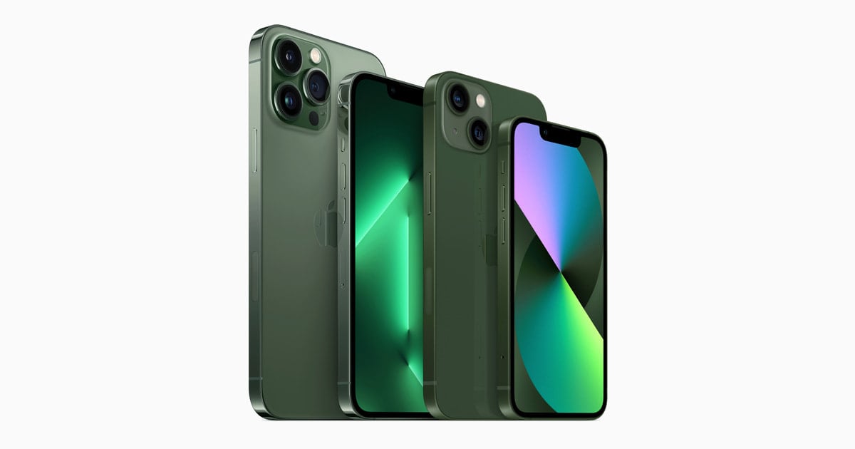 alt="iPhone 13 Green"
