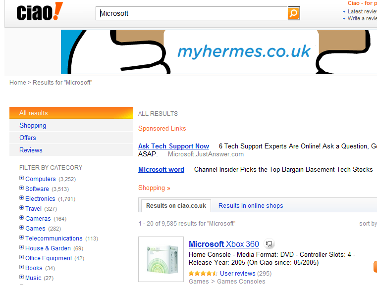alt="Shopping Search Result from Bing (UK)"