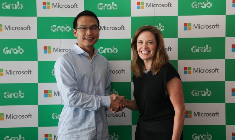 alt="Microsoft x Grab"