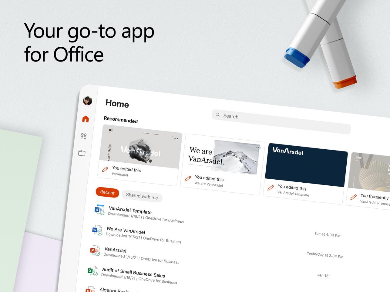 alt="ภาพแอพ Microsoft Office บน iPad จาก App Store"