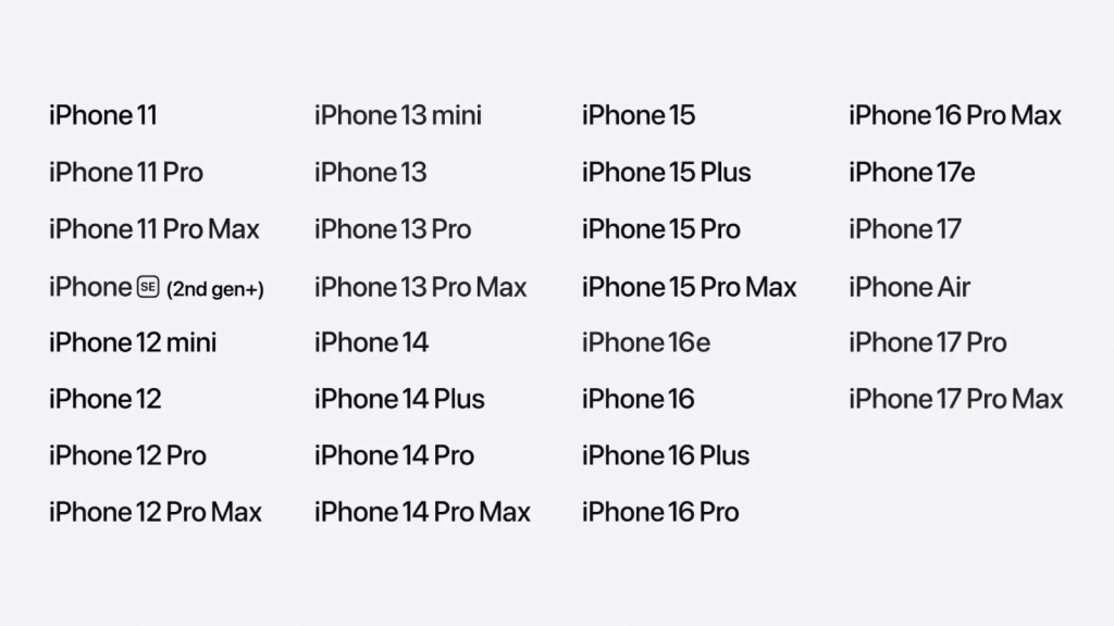 iOS 27 รองรับ iPhone ไปถึง iPhone 11 ส่วน watchOS 27 รุ่นที่
