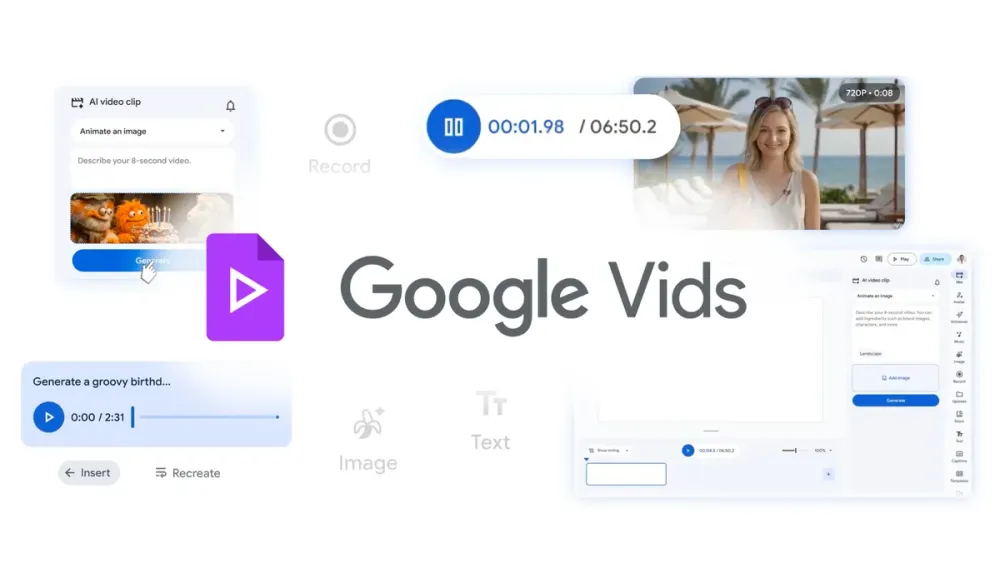 Google Vids เพิ่มความสามารถ: ลูกค้าฟรีสร้างวิดีโอ 10 คลิป/เดือน, Prompt กำกับท่าทางตัวละครได้ ฯลฯ