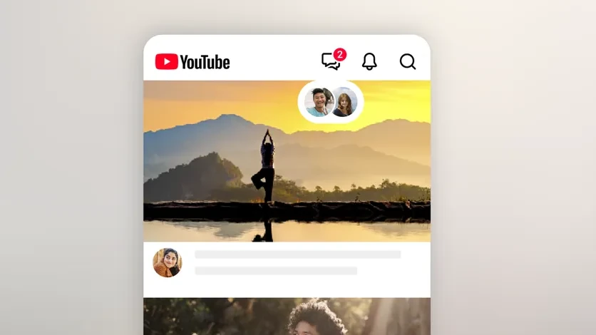 YouTube เพิ่มระบบส่งข้อความในแอพ เน้นการแชร์วิดีโอให้เพื่อน